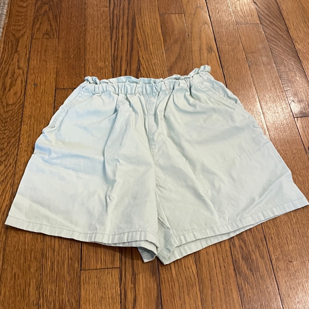 2 for $5 Uniqlo Kid's High Waist Light Green Shorts